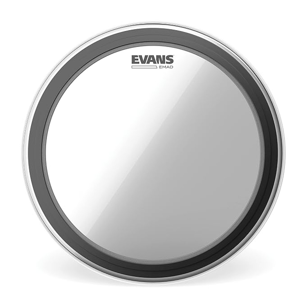 EVANS Bass Drum Heads - EMAD Clear Bass Drumhead - BD24EMAD - 24 Inch