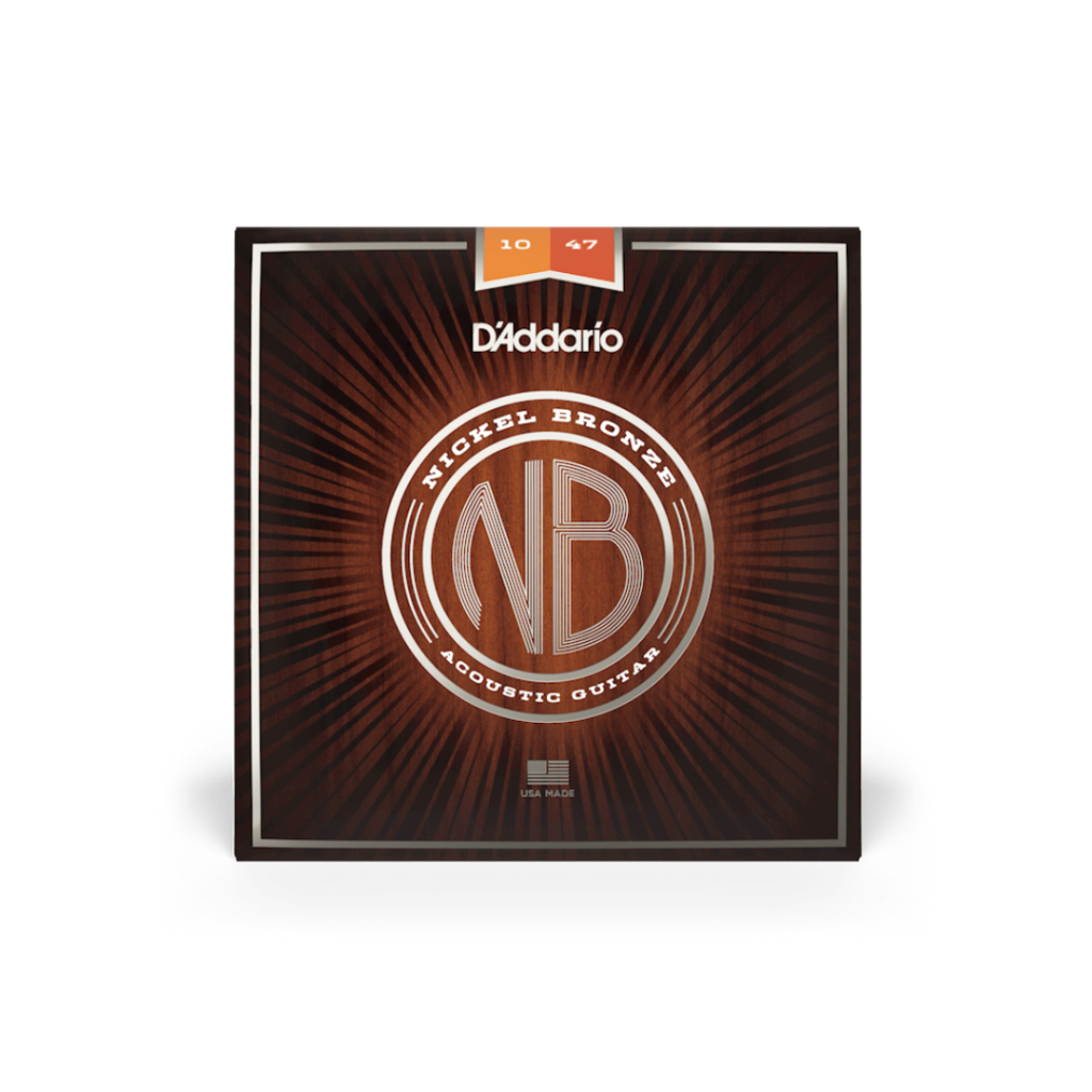 D'Addario NB1047 Nickel Bronze Acoustic Guitar Strings, Extra Light