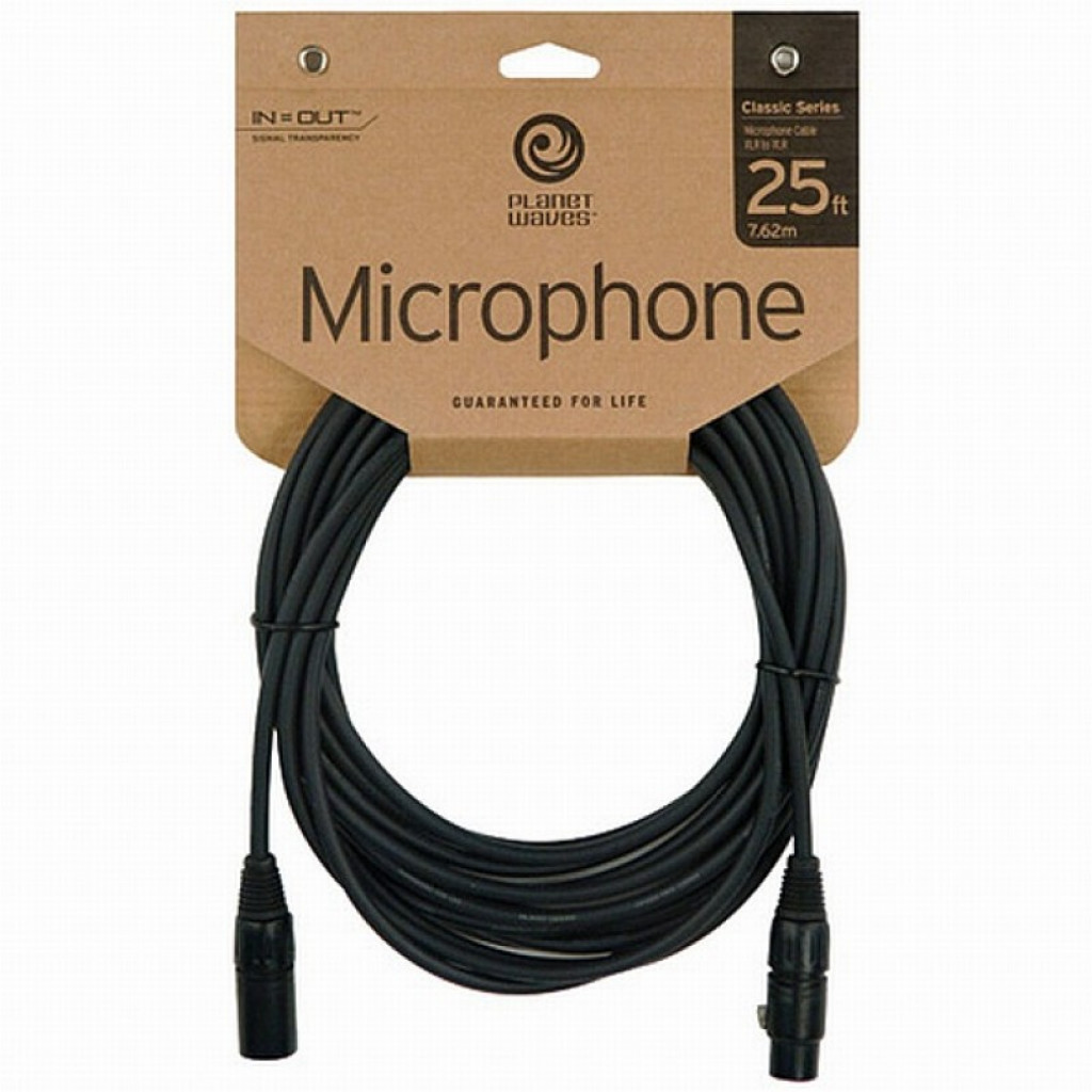 Planet Waves PW-CMIC-25 Classic Series XLR Microphone Cable , 25 feet