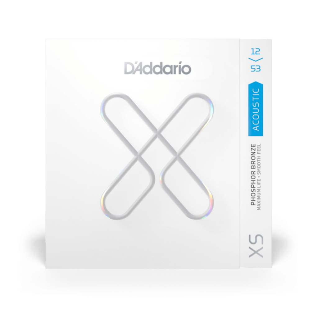 D'Addario XS Acoustic Guitar Strings, Phosphor Bronze, Light, XSAPB1253
