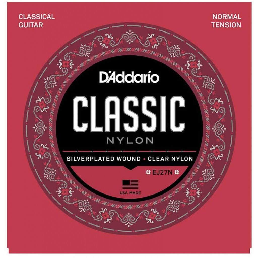D'Addario EJ27N Student Nylon Classical Guitar Strings, Normal Tension