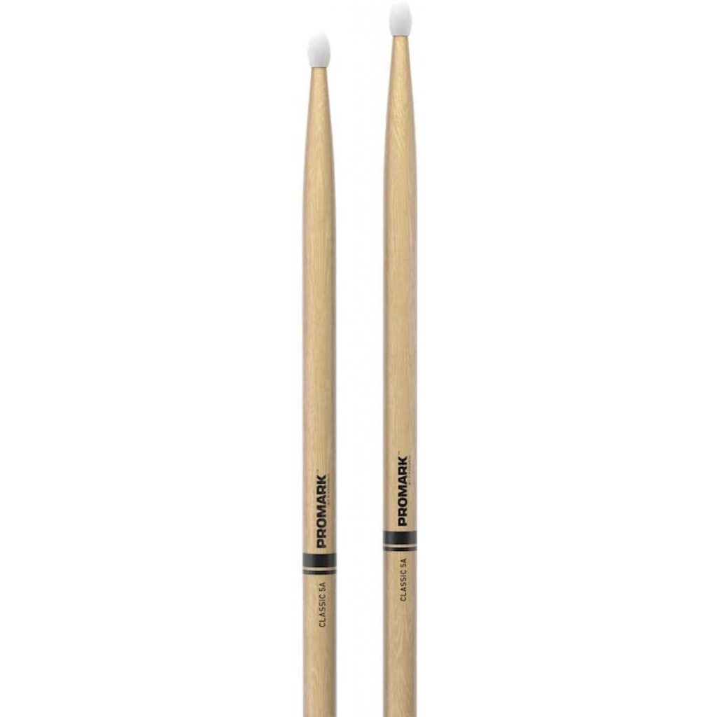ProMark TX5AN 5A Hickory Drumsticks, Oval Nylon Tip