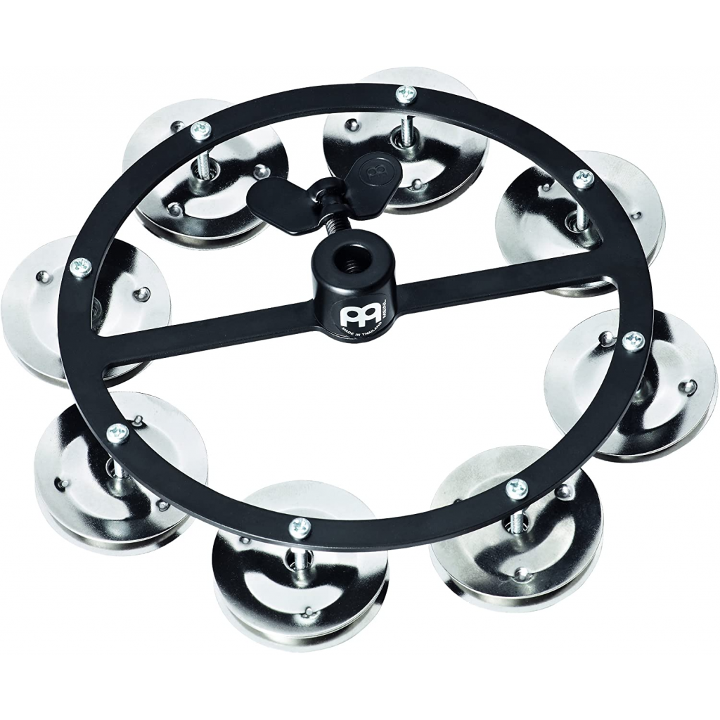 Meinl Cymbals HTHH1BK Mountable Hihat Tambourine with Steel Jingles
