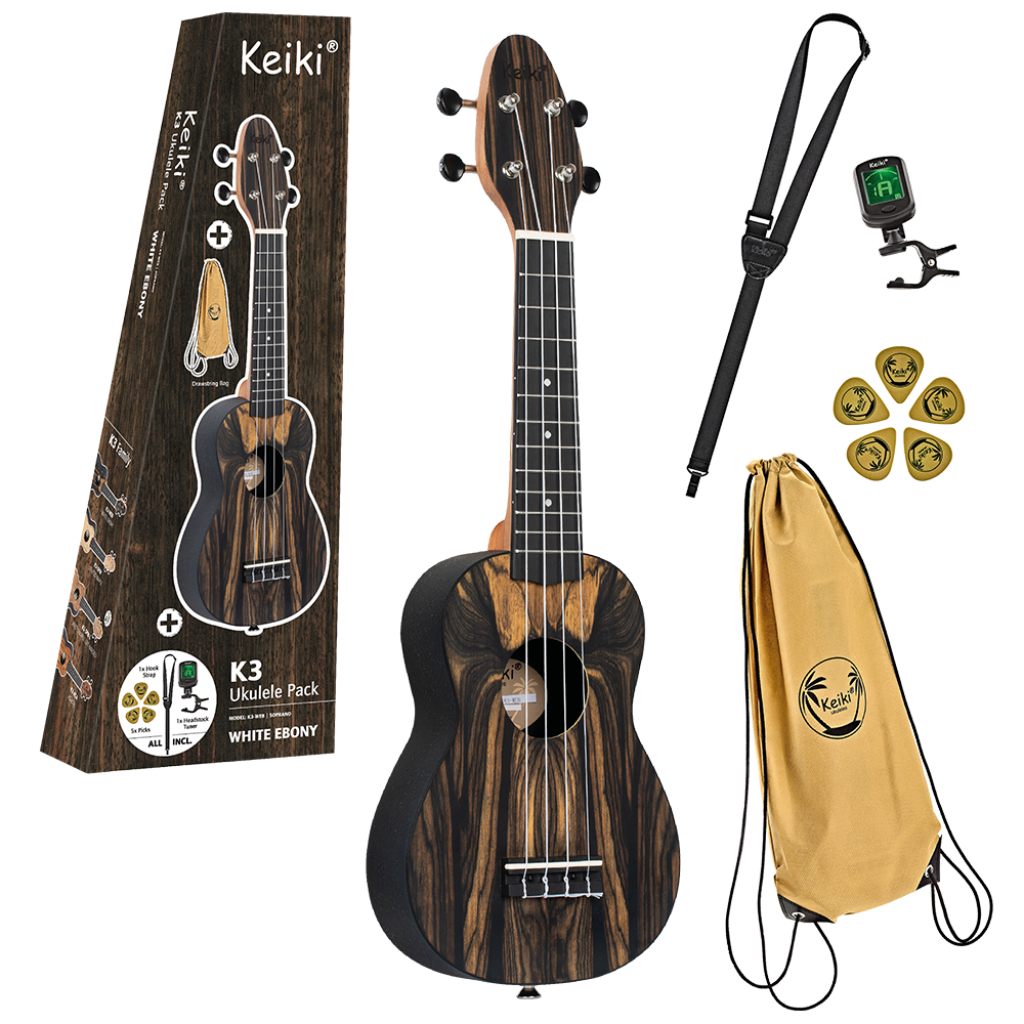 Ortega Keiki Ukulele Pack Set - K3-WEB