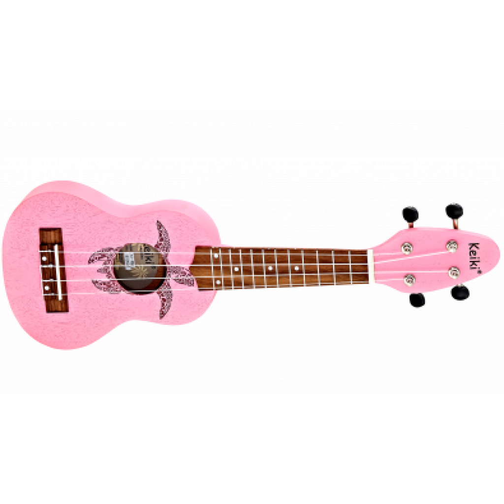 Ortega Keiki 4 String Sopranino Ukulele, Pink K1-PNK