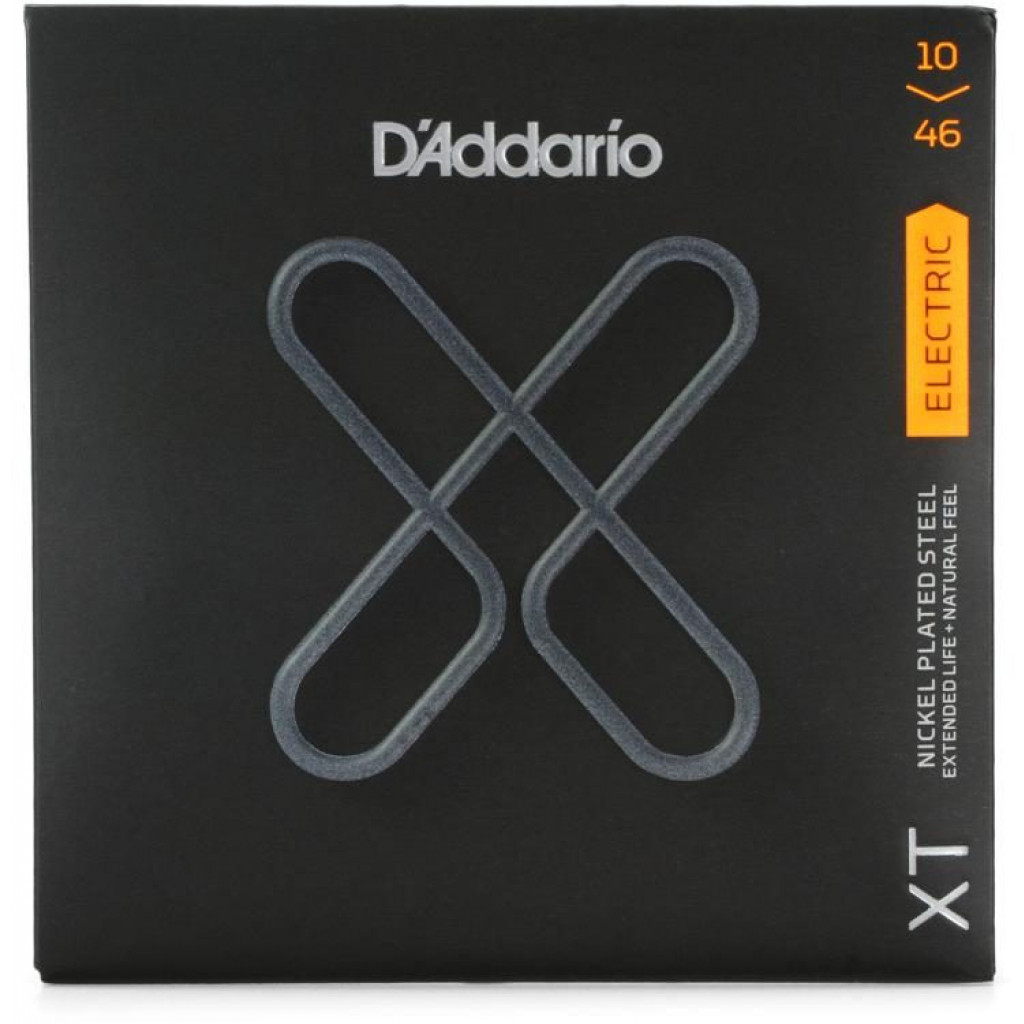 D'Addario XTE1046 XT Nickel Plated Steel Electric Guitar Strings -.010-.046 Regular Light