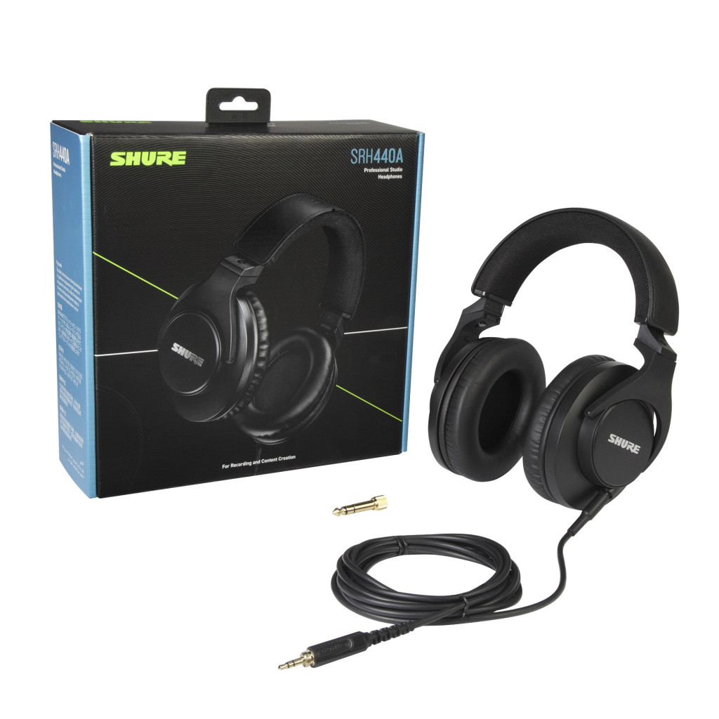 Shure SRH440A Closed-back Studio Headphones