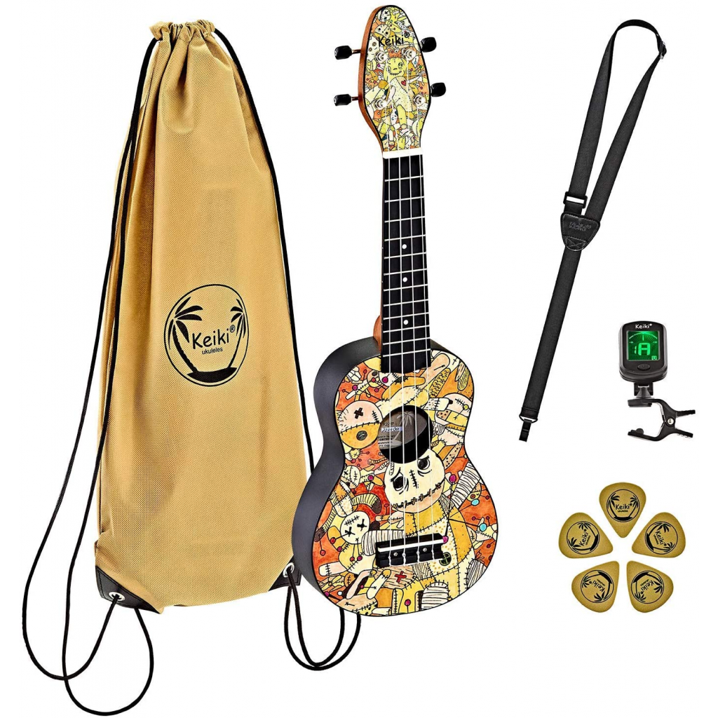 Ortega Keiki Ukulele Pack Set - K2-VP